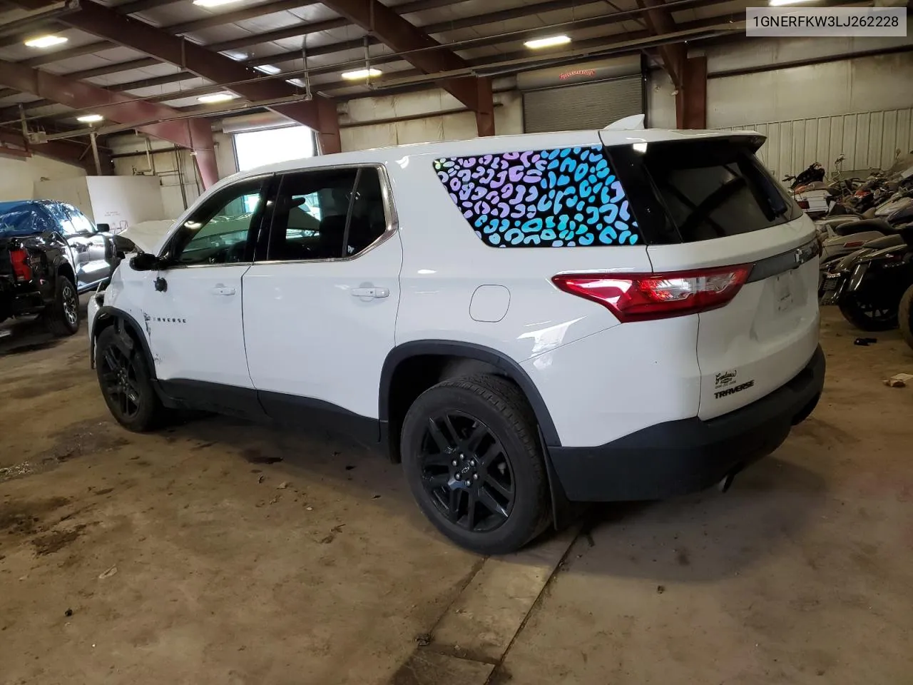 2020 Chevrolet Traverse Ls VIN: 1GNERFKW3LJ262228 Lot: 69802974