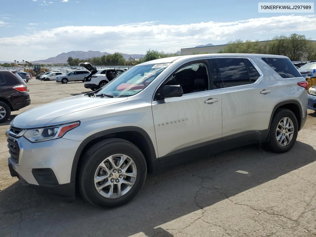 2020 Chevrolet Traverse Ls VIN: 1GNERFKW6LJ297989 Lot: 69817594