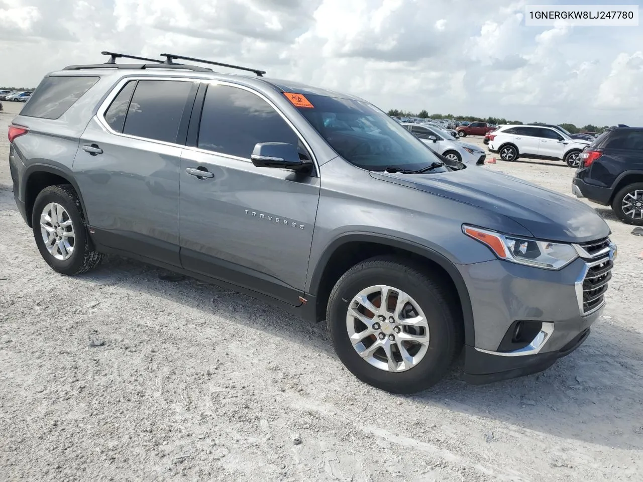 2020 Chevrolet Traverse Lt VIN: 1GNERGKW8LJ247780 Lot: 70039114