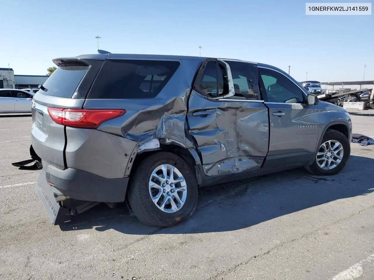 2020 Chevrolet Traverse Ls VIN: 1GNERFKW2LJ141559 Lot: 70405134