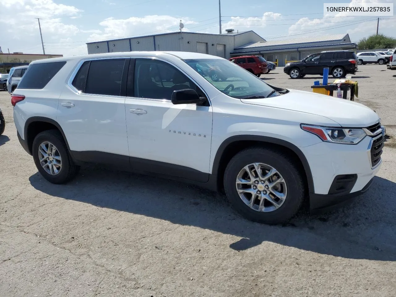 2020 Chevrolet Traverse Ls VIN: 1GNERFKWXLJ257835 Lot: 70530354