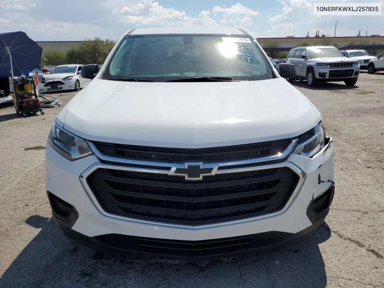 2020 Chevrolet Traverse Ls VIN: 1GNERFKWXLJ257835 Lot: 70530354