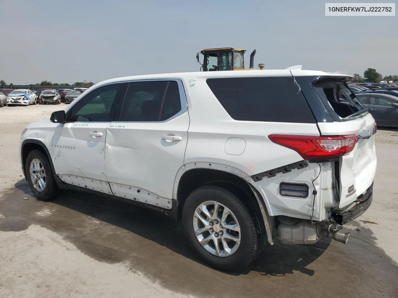 2020 Chevrolet Traverse Ls VIN: 1GNERFKW7LJ222752 Lot: 70718474