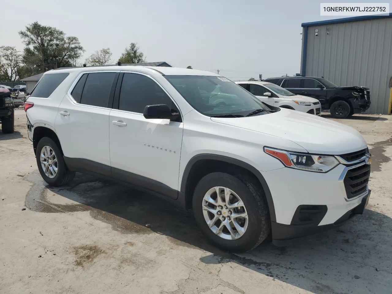 2020 Chevrolet Traverse Ls VIN: 1GNERFKW7LJ222752 Lot: 70718474