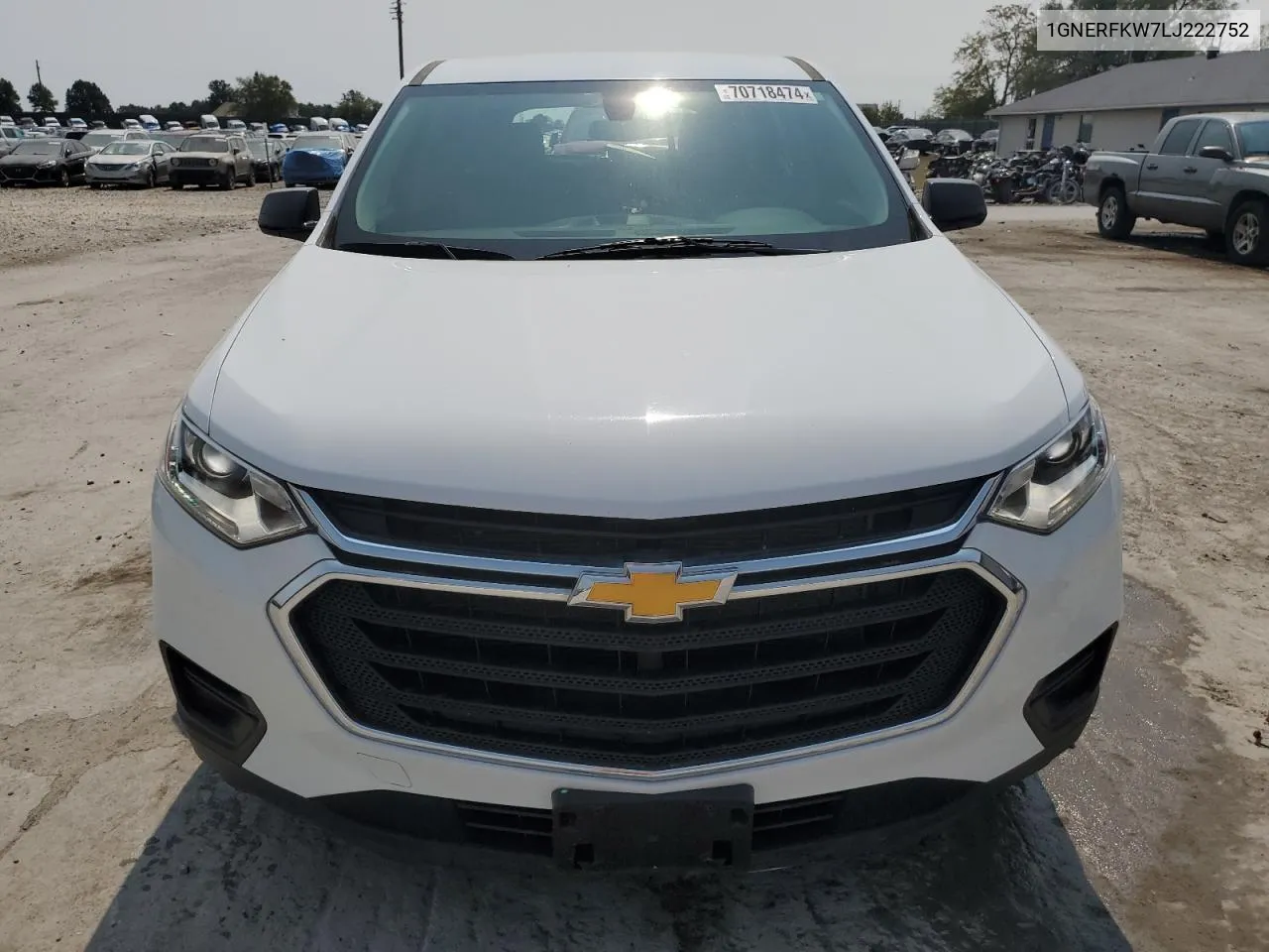 1GNERFKW7LJ222752 2020 Chevrolet Traverse Ls