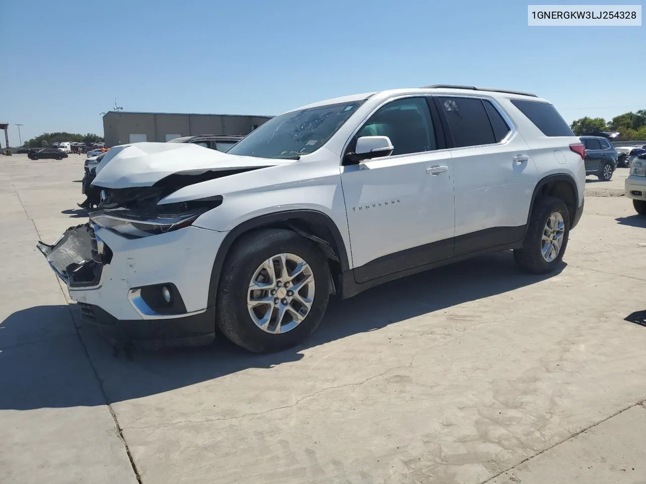 2020 Chevrolet Traverse Lt VIN: 1GNERGKW3LJ254328 Lot: 70822224