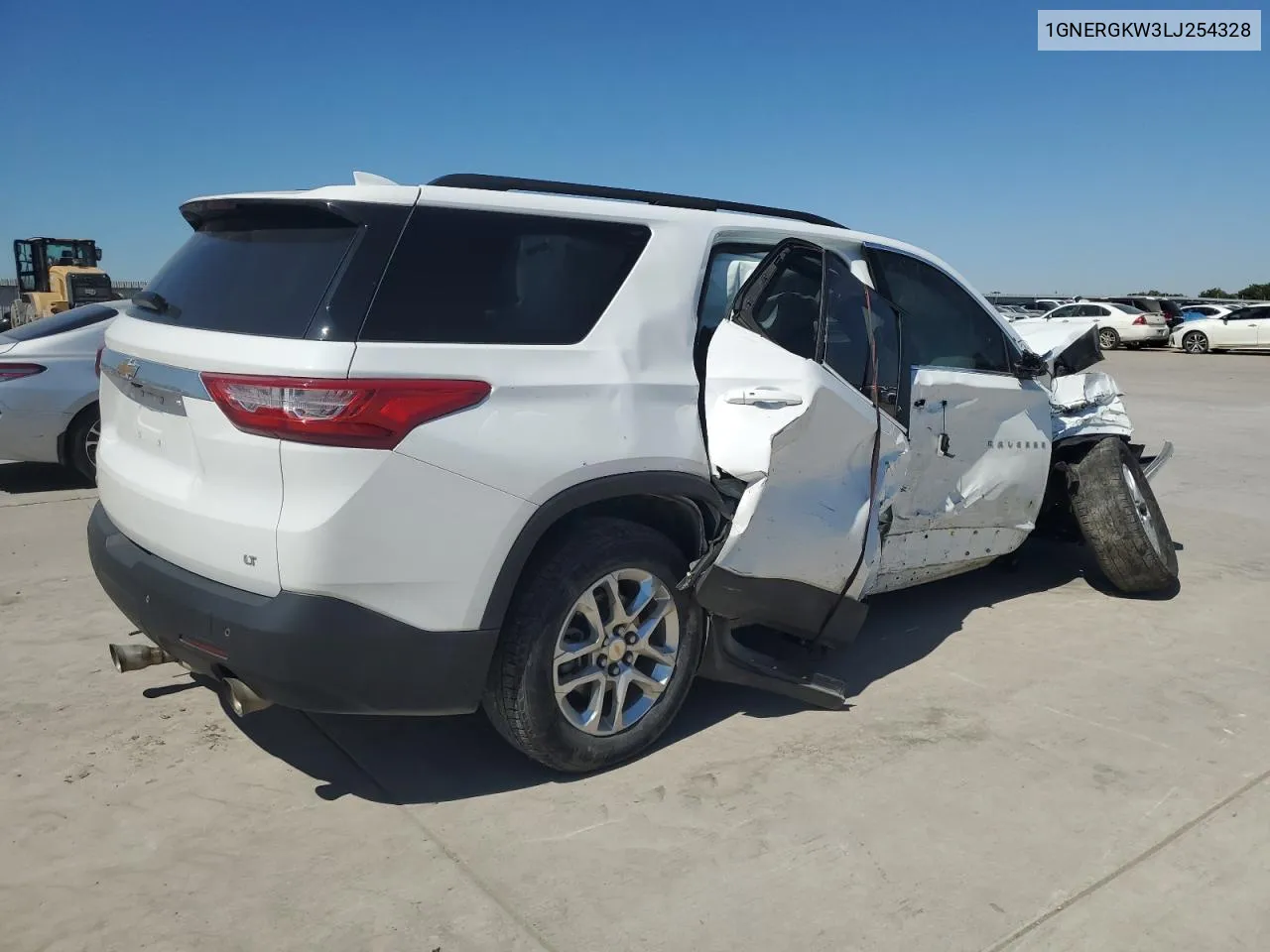 2020 Chevrolet Traverse Lt VIN: 1GNERGKW3LJ254328 Lot: 70822224