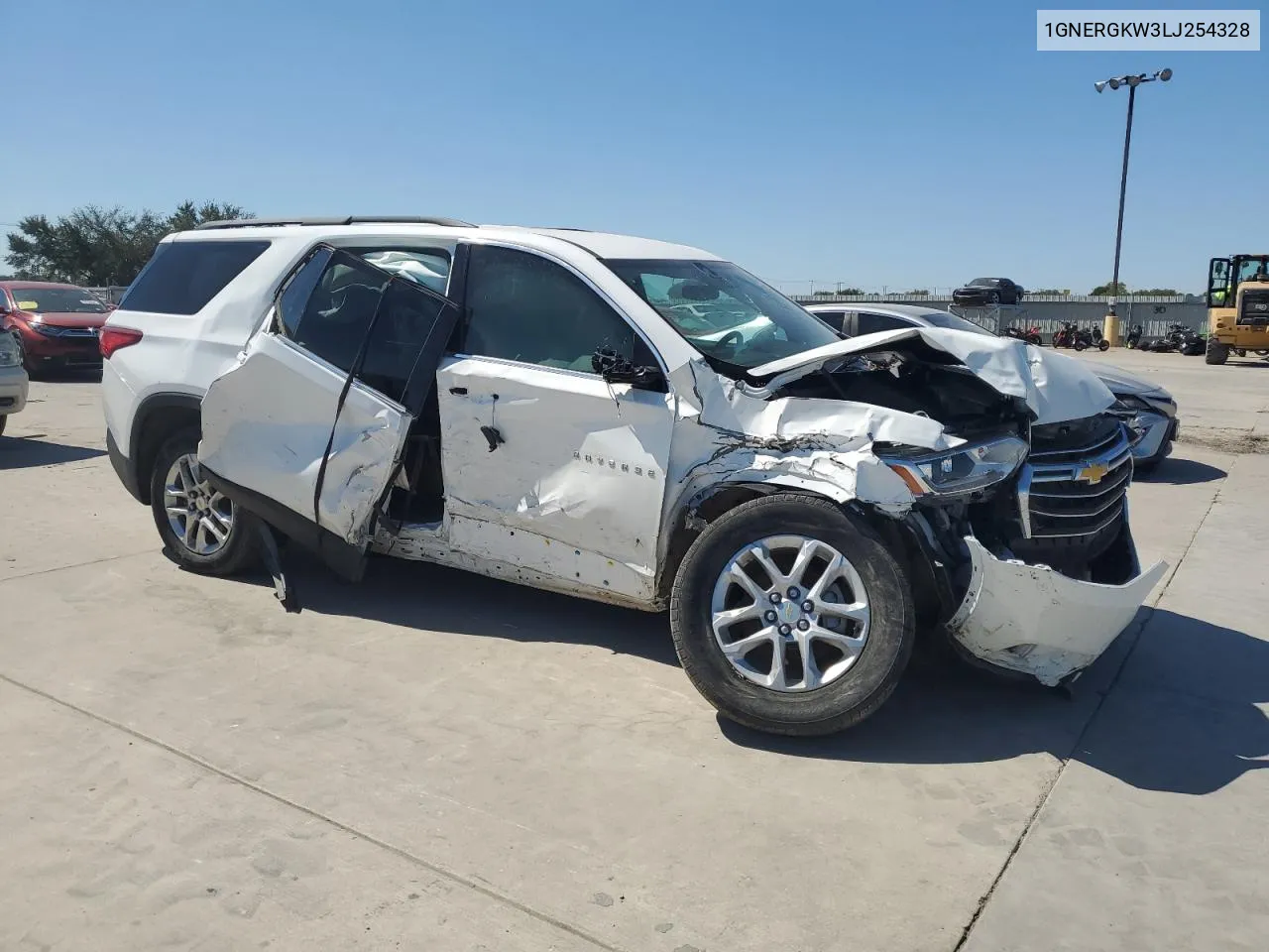 2020 Chevrolet Traverse Lt VIN: 1GNERGKW3LJ254328 Lot: 70822224