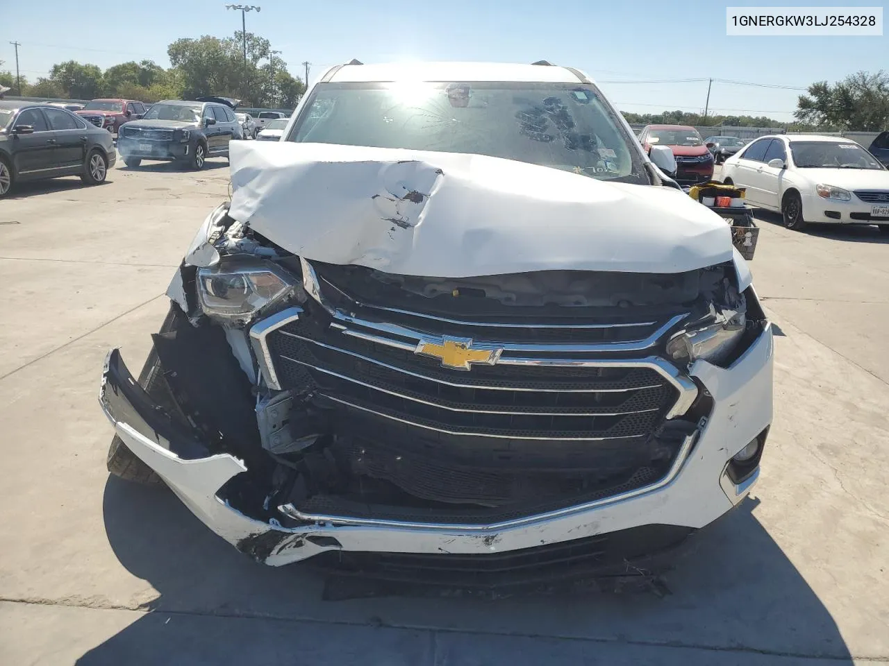 2020 Chevrolet Traverse Lt VIN: 1GNERGKW3LJ254328 Lot: 70822224