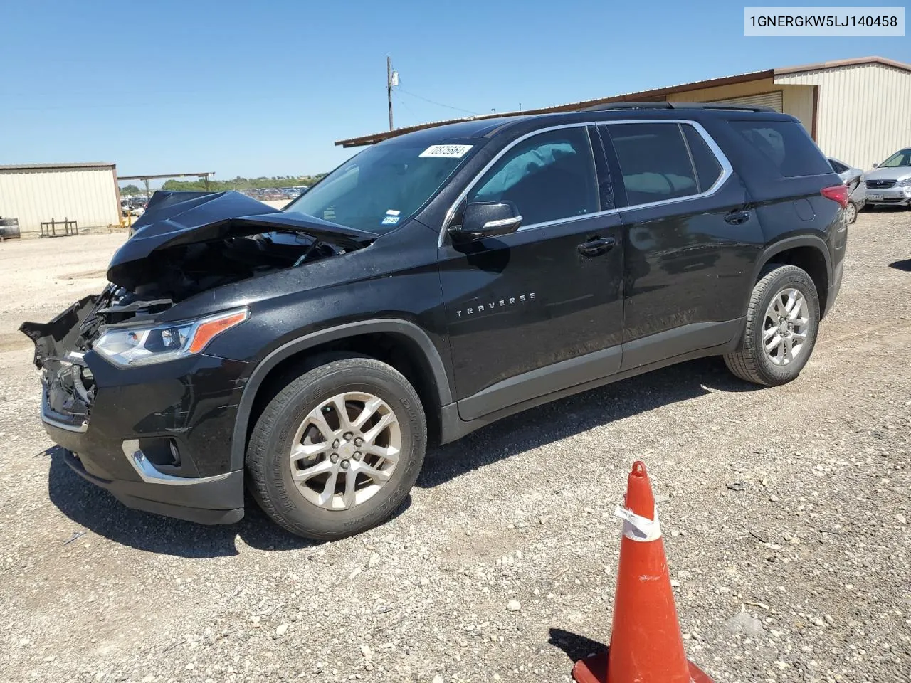 1GNERGKW5LJ140458 2020 Chevrolet Traverse Lt