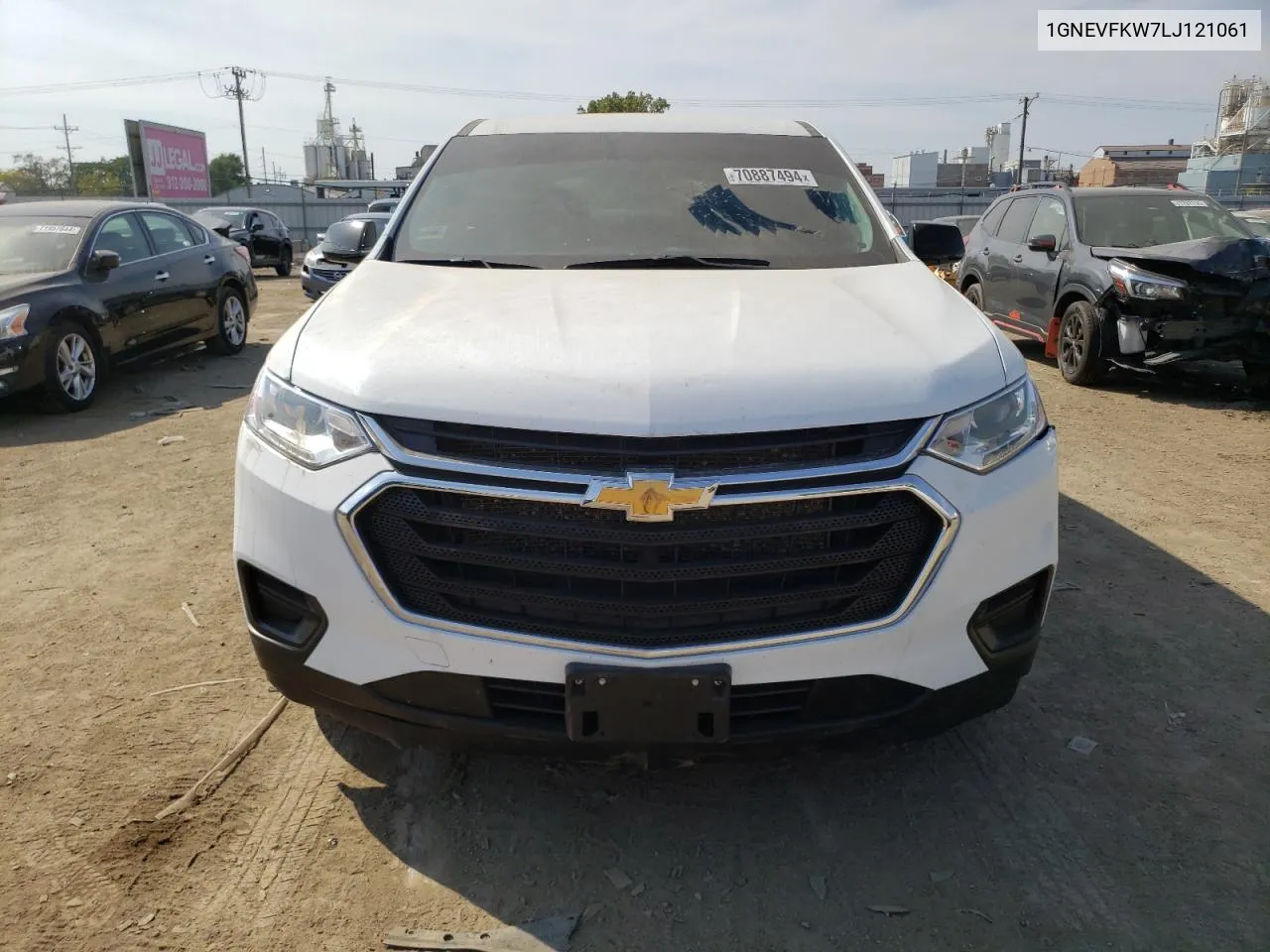 2020 Chevrolet Traverse Ls VIN: 1GNEVFKW7LJ121061 Lot: 70887494