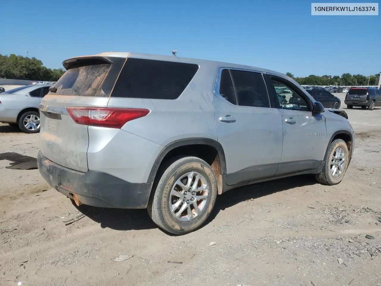 2020 Chevrolet Traverse Ls VIN: 1GNERFKW1LJ163374 Lot: 70890694