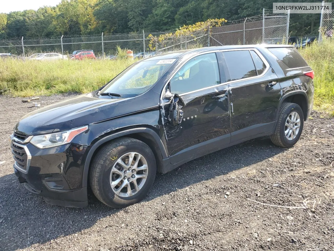 2020 Chevrolet Traverse Ls VIN: 1GNERFKW2LJ311774 Lot: 70902314