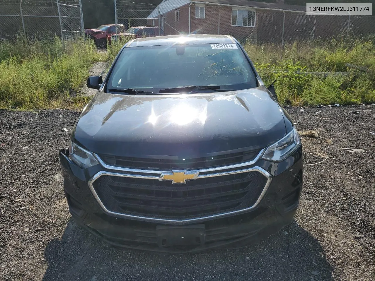 2020 Chevrolet Traverse Ls VIN: 1GNERFKW2LJ311774 Lot: 70902314