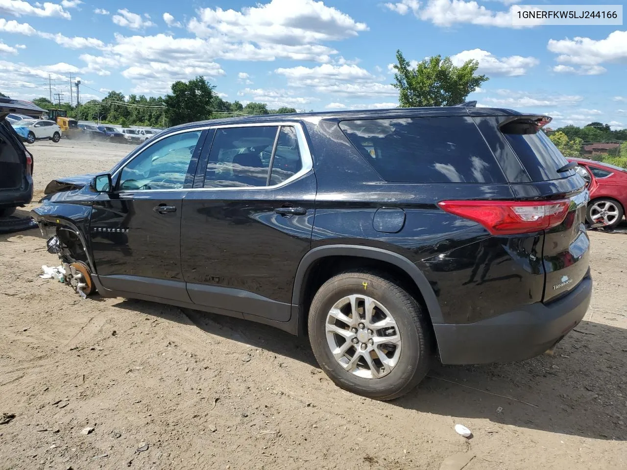 2020 Chevrolet Traverse Ls VIN: 1GNERFKW5LJ244166 Lot: 70929514