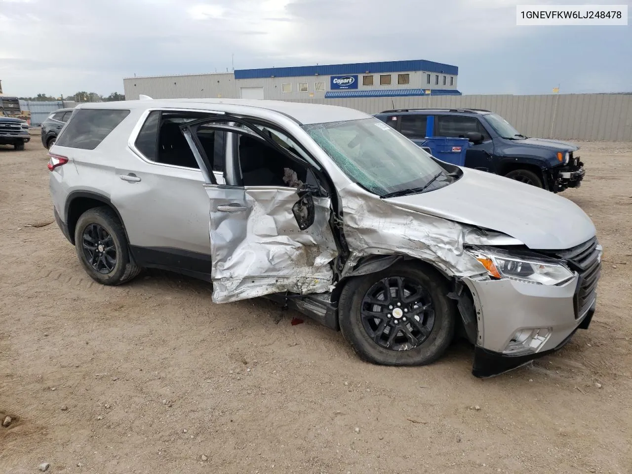 2020 Chevrolet Traverse Ls VIN: 1GNEVFKW6LJ248478 Lot: 71562554