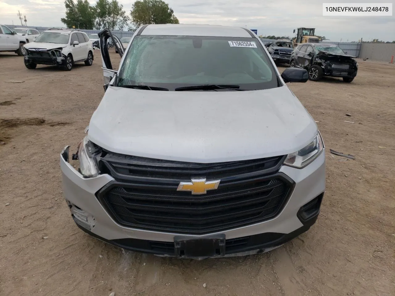 2020 Chevrolet Traverse Ls VIN: 1GNEVFKW6LJ248478 Lot: 71562554