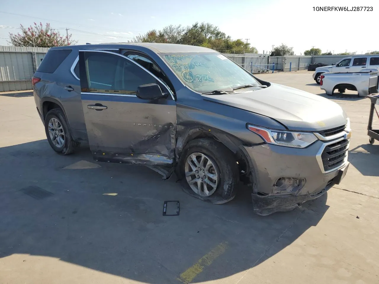 2020 Chevrolet Traverse Ls VIN: 1GNERFKW6LJ287723 Lot: 71596014