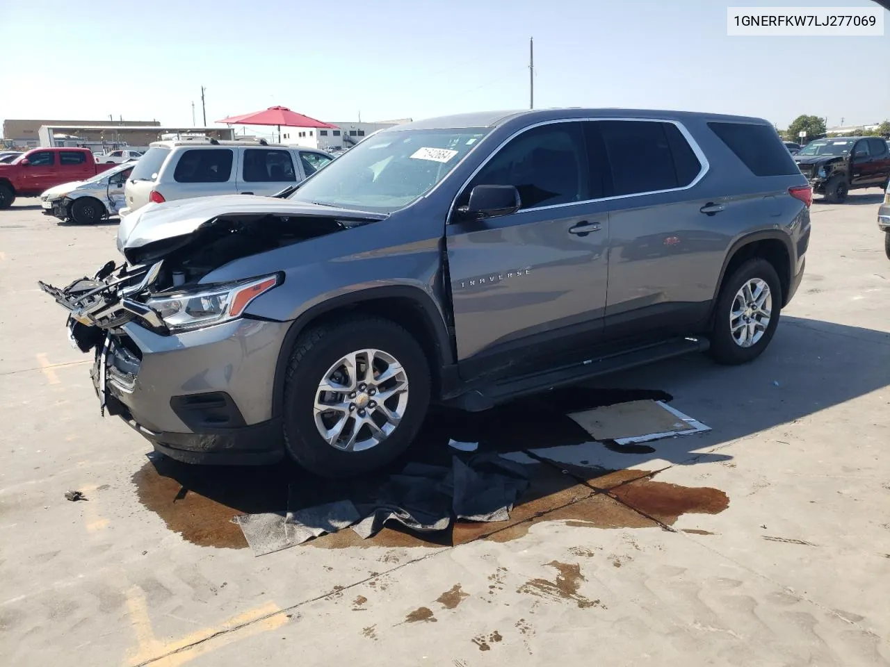 2020 Chevrolet Traverse Ls VIN: 1GNERFKW7LJ277069 Lot: 71642684