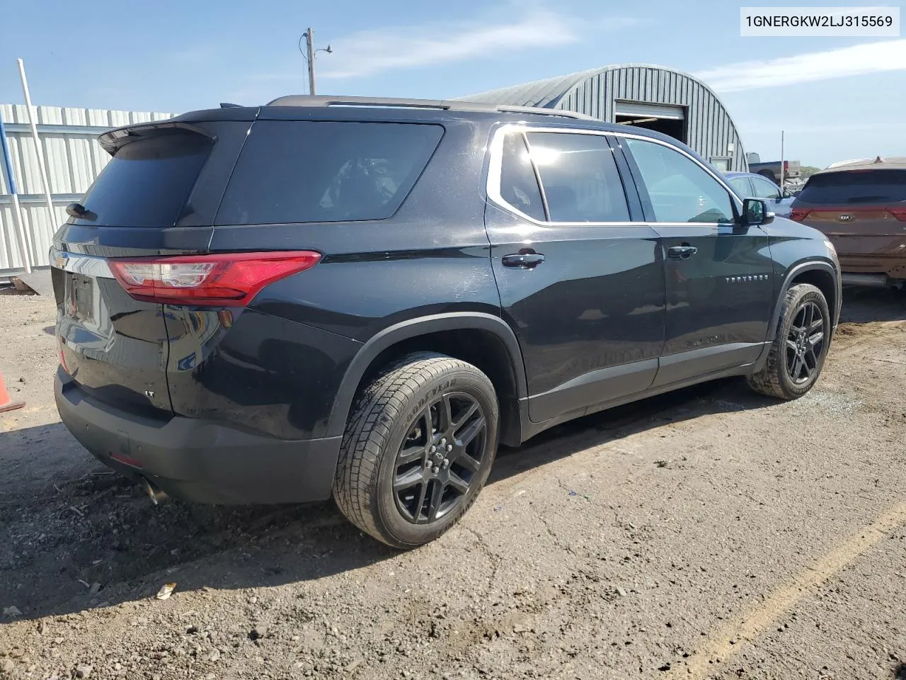 2020 Chevrolet Traverse Lt VIN: 1GNERGKW2LJ315569 Lot: 71682424