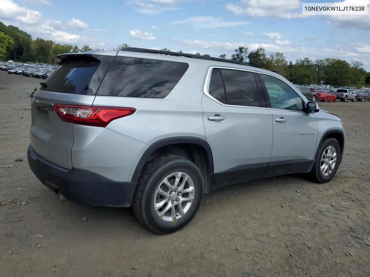 1GNEVGKW1LJ176238 2020 Chevrolet Traverse Lt