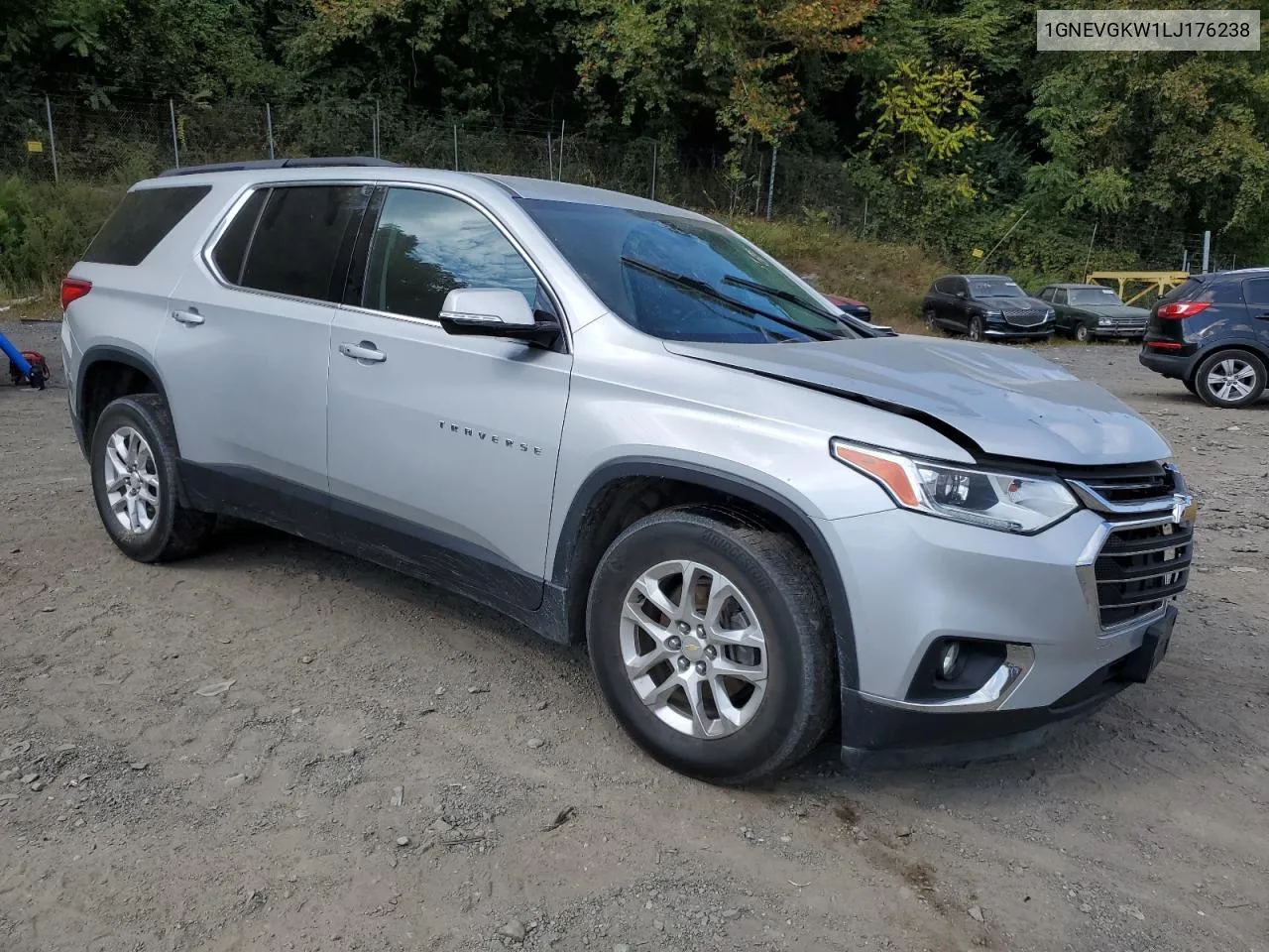 1GNEVGKW1LJ176238 2020 Chevrolet Traverse Lt