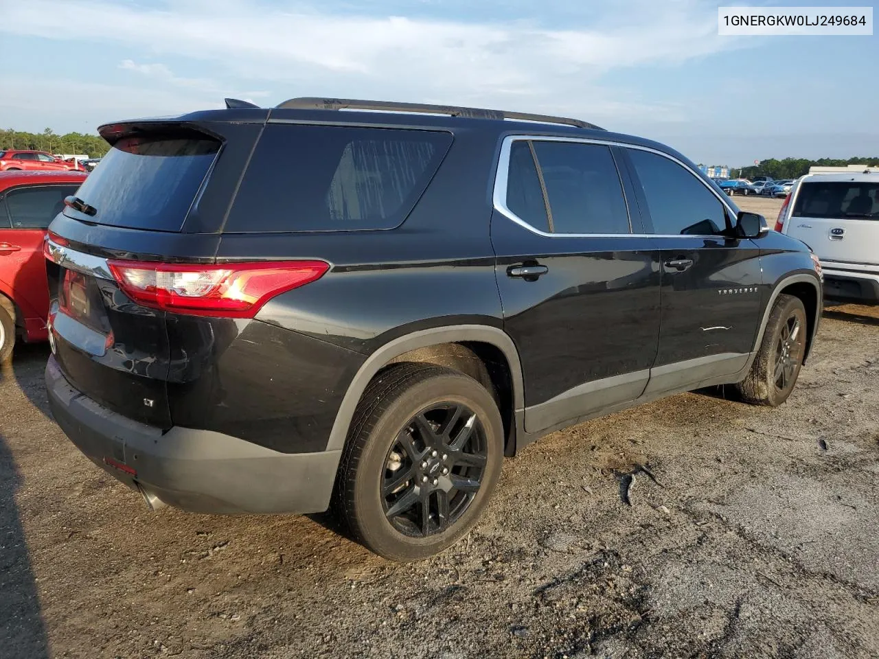 2020 Chevrolet Traverse Lt VIN: 1GNERGKW0LJ249684 Lot: 71919574