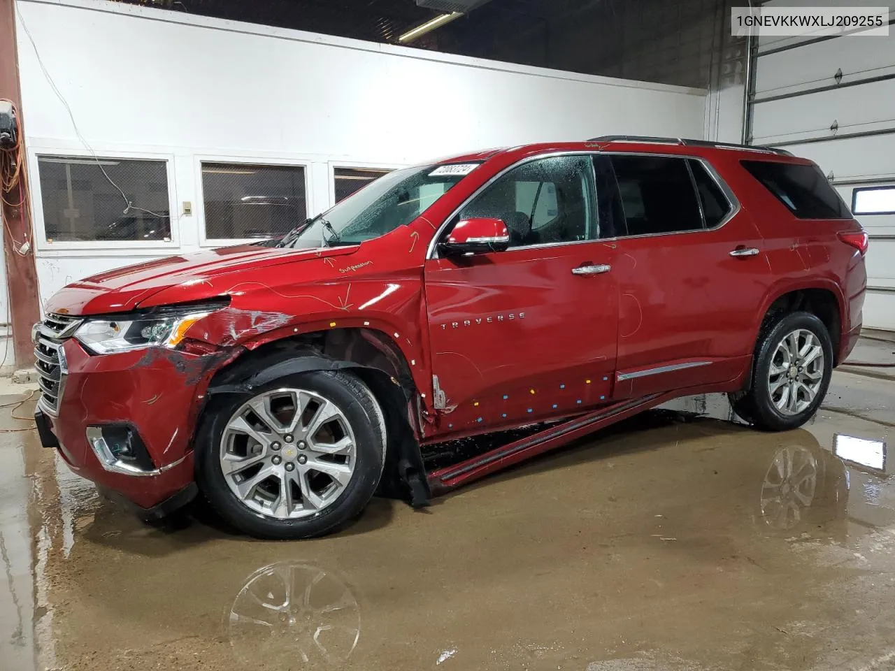 2020 Chevrolet Traverse Premier VIN: 1GNEVKKWXLJ209255 Lot: 72083724