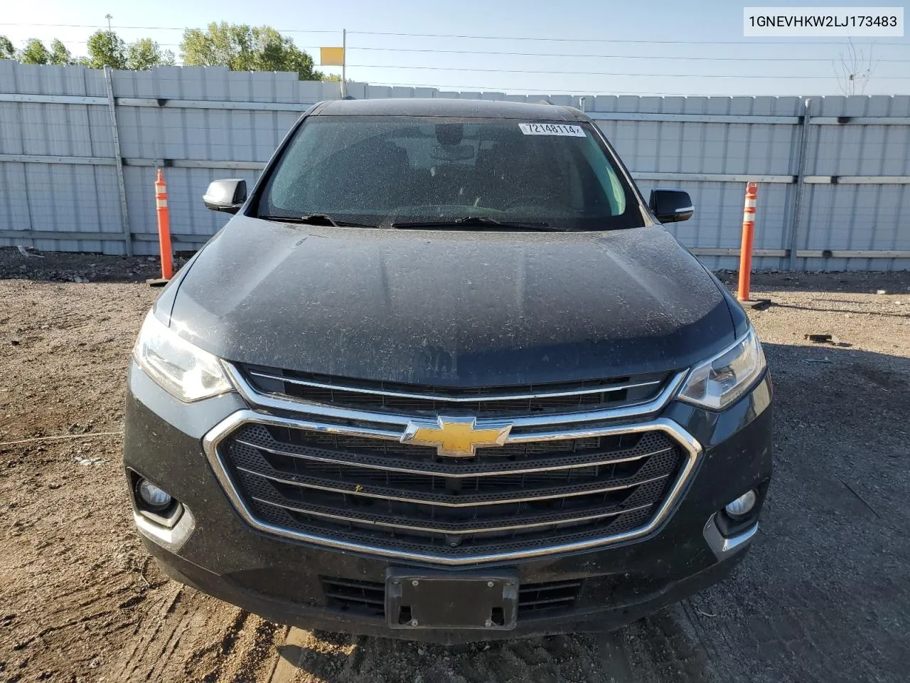 2020 Chevrolet Traverse Lt VIN: 1GNEVHKW2LJ173483 Lot: 72148114