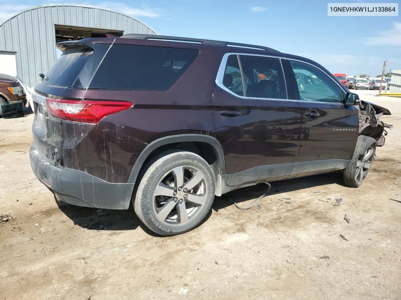 1GNEVHKW1LJ133864 2020 Chevrolet Traverse Lt