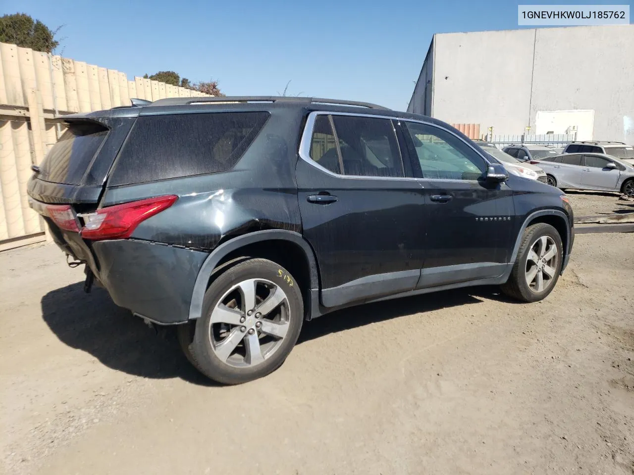 2020 Chevrolet Traverse Lt VIN: 1GNEVHKW0LJ185762 Lot: 72581744