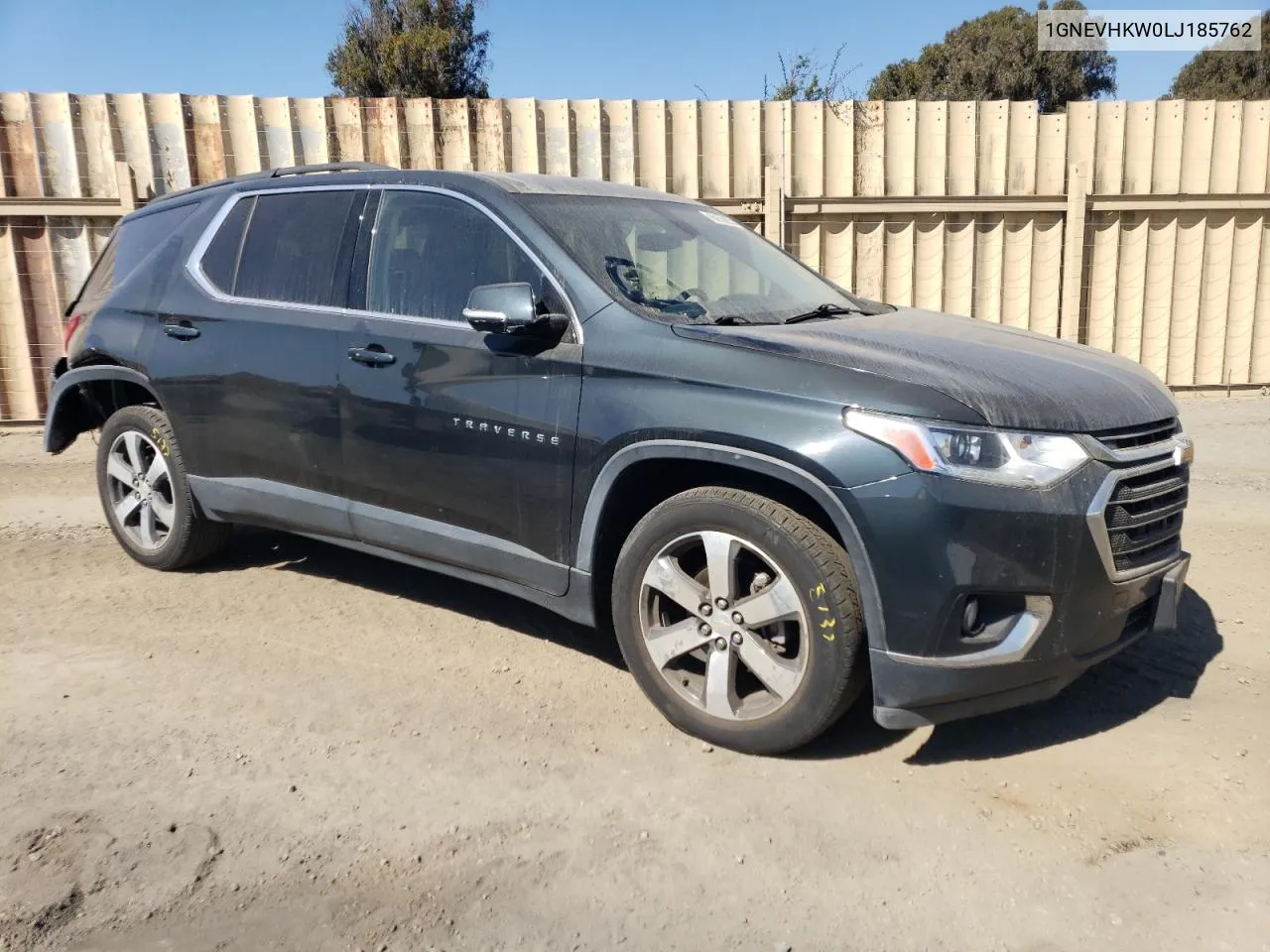 2020 Chevrolet Traverse Lt VIN: 1GNEVHKW0LJ185762 Lot: 72581744