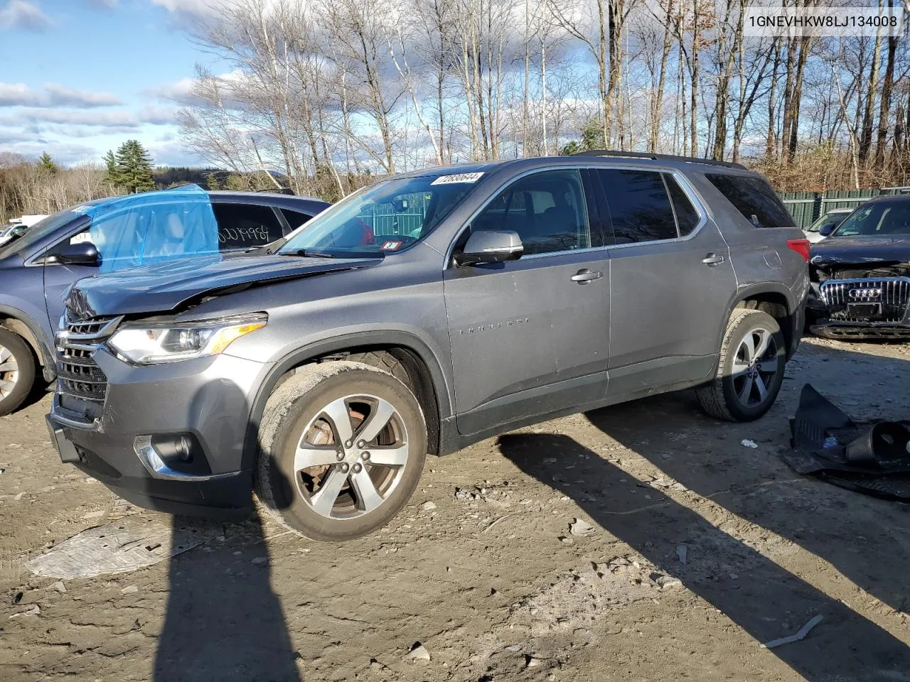 2020 Chevrolet Traverse Lt VIN: 1GNEVHKW8LJ134008 Lot: 72830644