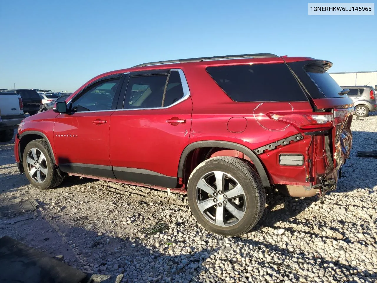 2020 Chevrolet Traverse Lt VIN: 1GNERHKW6LJ145965 Lot: 73190784