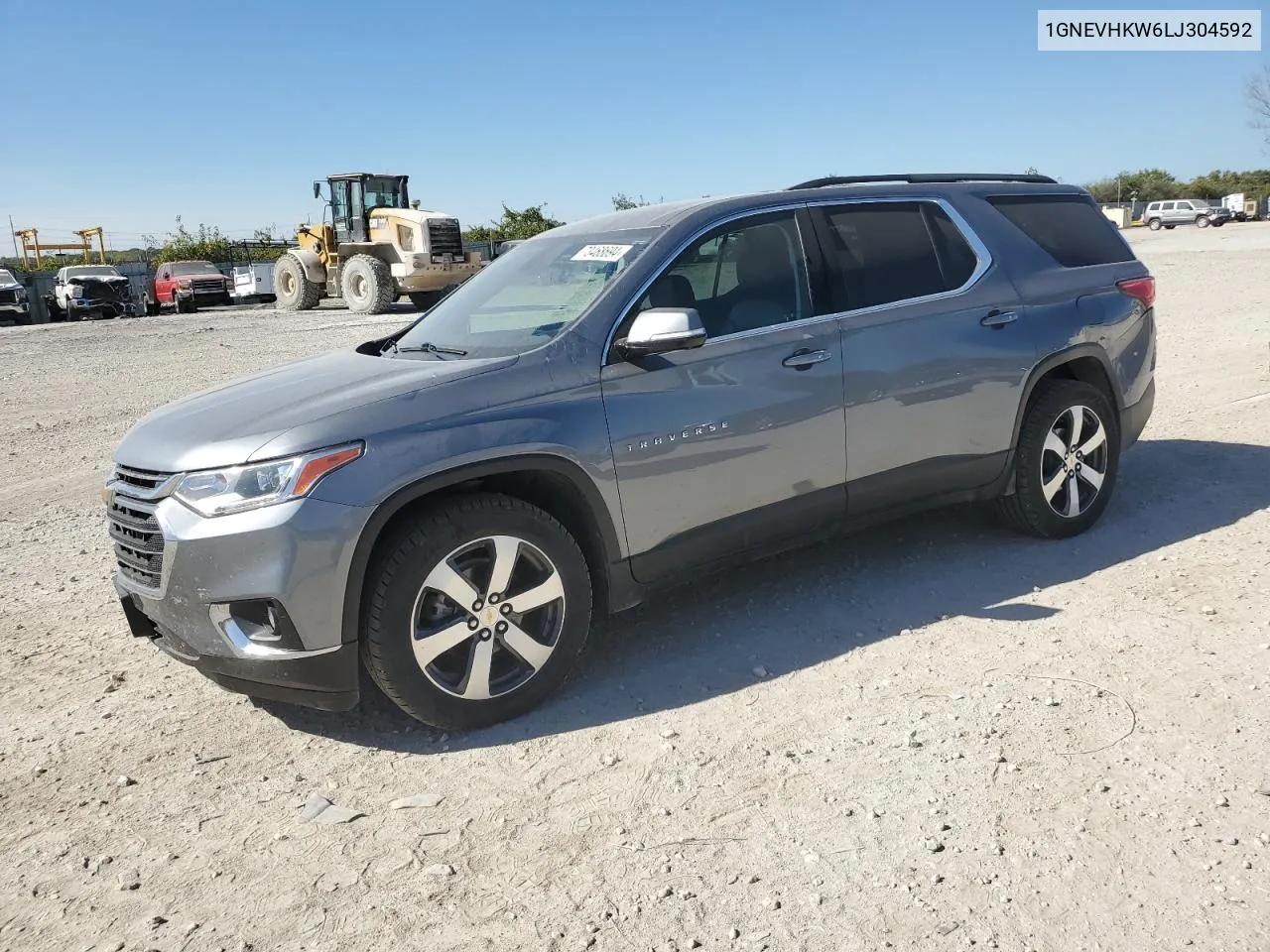 1GNEVHKW6LJ304592 2020 Chevrolet Traverse Lt