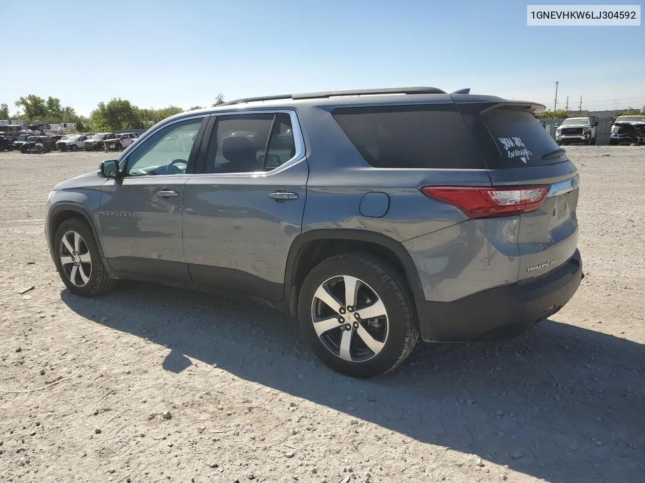 2020 Chevrolet Traverse Lt VIN: 1GNEVHKW6LJ304592 Lot: 73468694