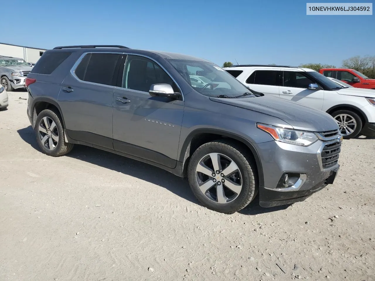 1GNEVHKW6LJ304592 2020 Chevrolet Traverse Lt