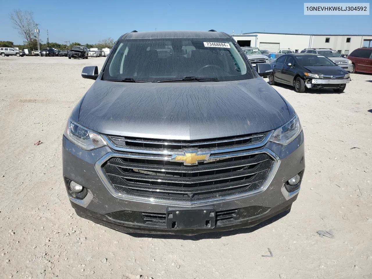 2020 Chevrolet Traverse Lt VIN: 1GNEVHKW6LJ304592 Lot: 73468694