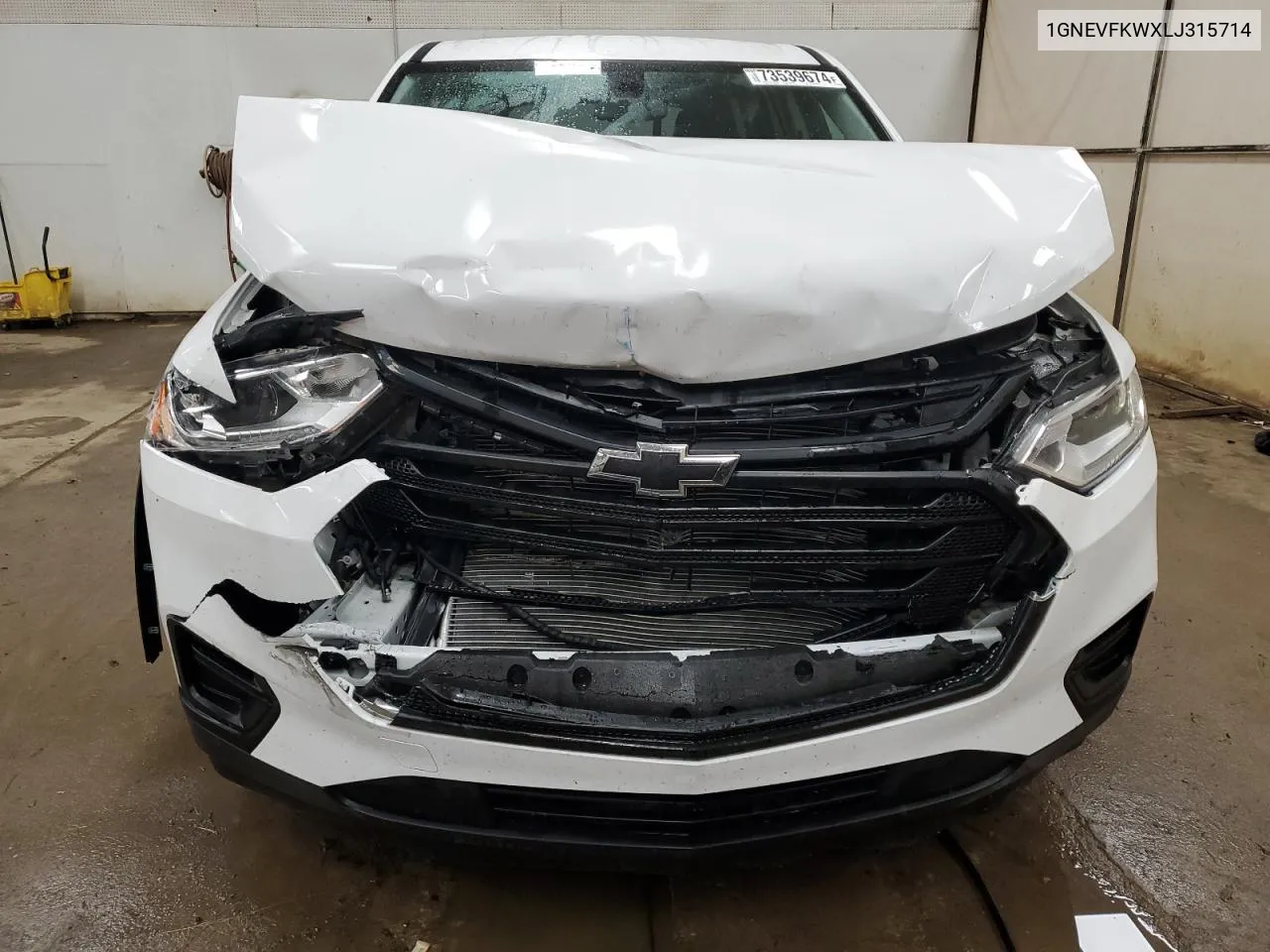 2020 Chevrolet Traverse Ls VIN: 1GNEVFKWXLJ315714 Lot: 73539674