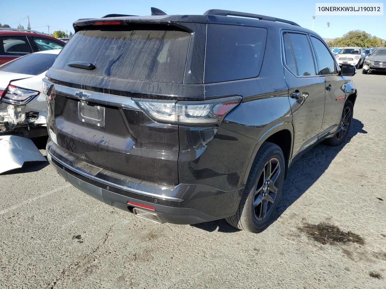 2020 Chevrolet Traverse Premier VIN: 1GNERKKW3LJ190312 Lot: 73960474