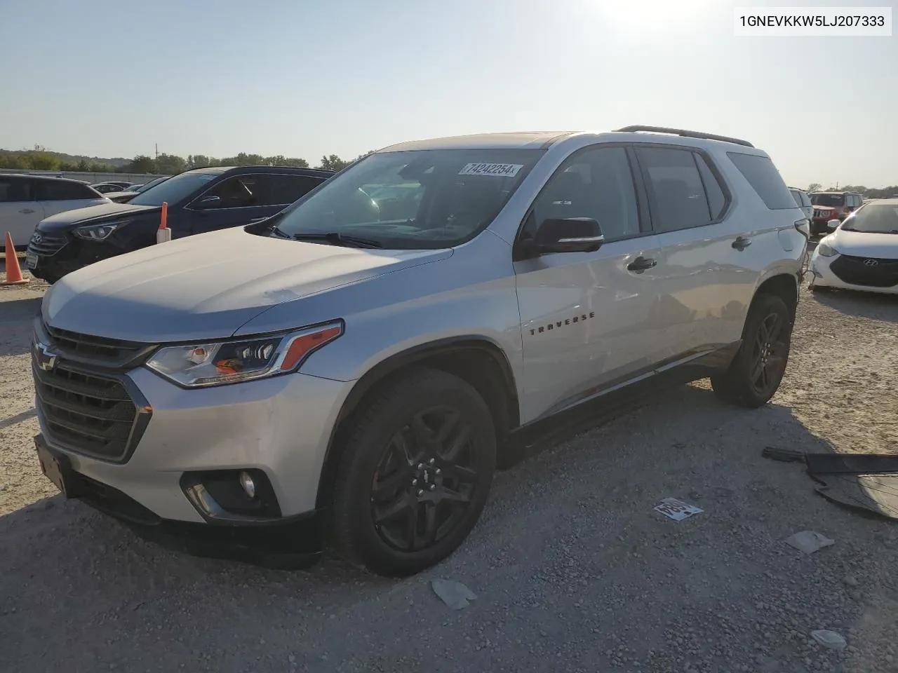 2020 Chevrolet Traverse Premier VIN: 1GNEVKKW5LJ207333 Lot: 74242254