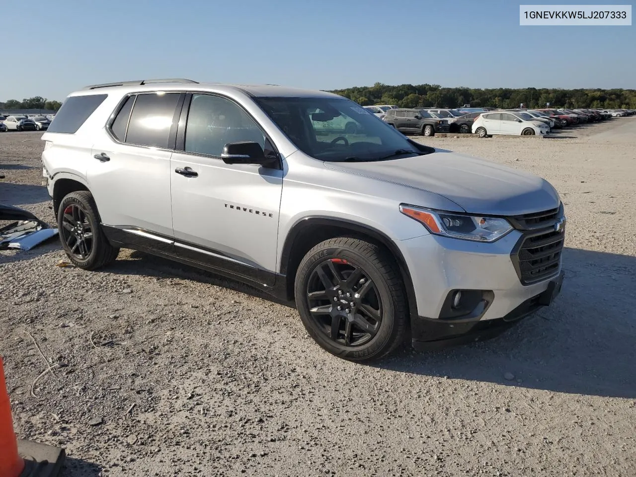 2020 Chevrolet Traverse Premier VIN: 1GNEVKKW5LJ207333 Lot: 74242254