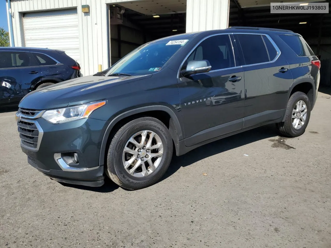 2020 Chevrolet Traverse Lt VIN: 1GNERHKW0LJ193803 Lot: 74254154