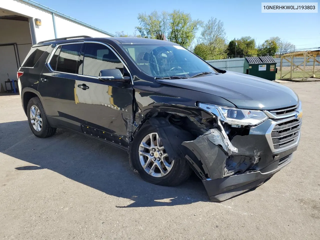 2020 Chevrolet Traverse Lt VIN: 1GNERHKW0LJ193803 Lot: 74254154