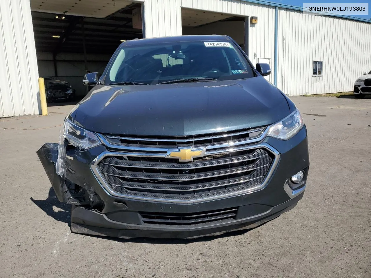 2020 Chevrolet Traverse Lt VIN: 1GNERHKW0LJ193803 Lot: 74254154