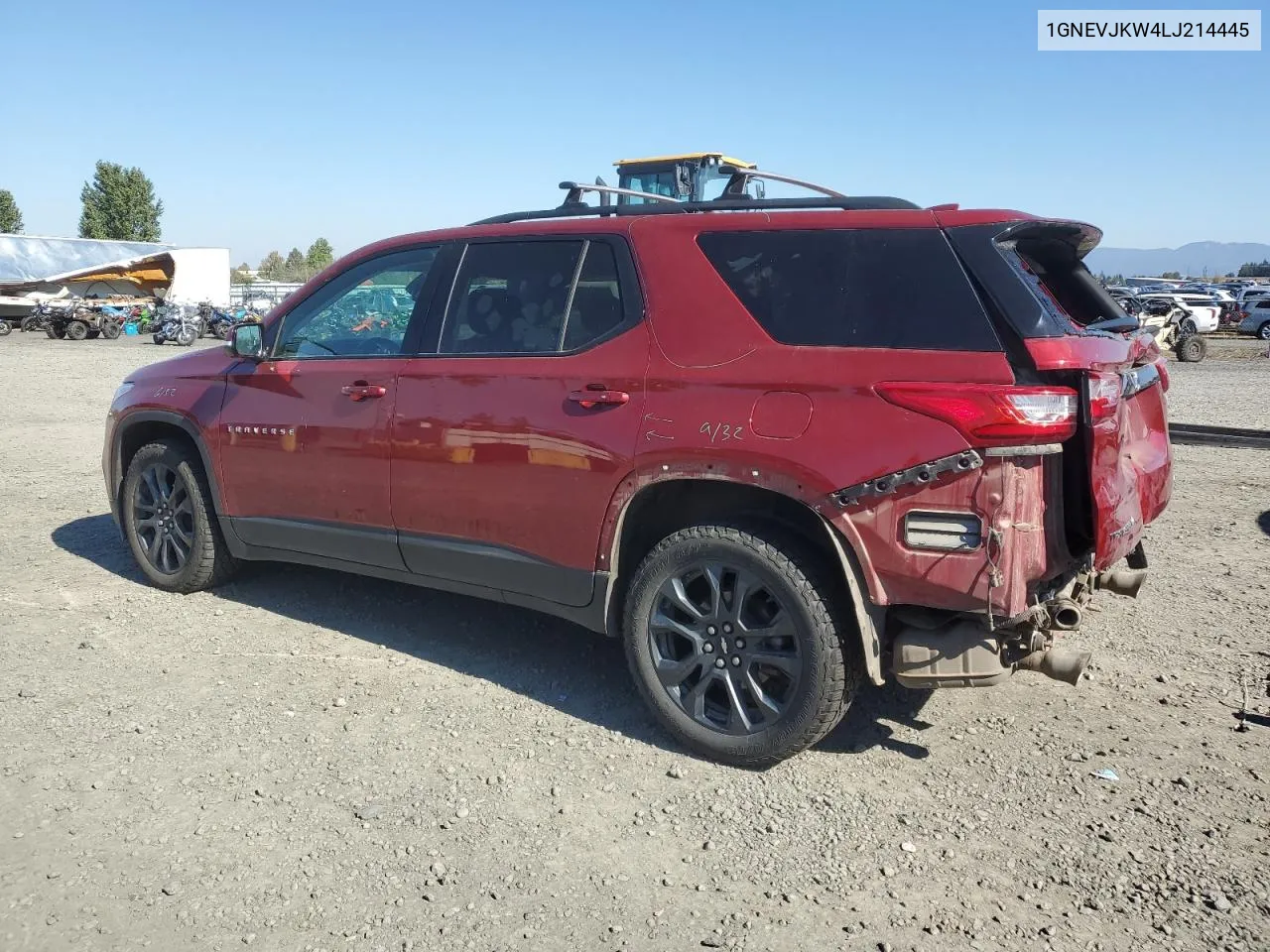 2020 Chevrolet Traverse Rs VIN: 1GNEVJKW4LJ214445 Lot: 74614034