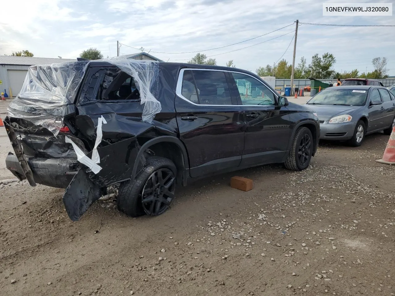 2020 Chevrolet Traverse Ls VIN: 1GNEVFKW9LJ320080 Lot: 74852774