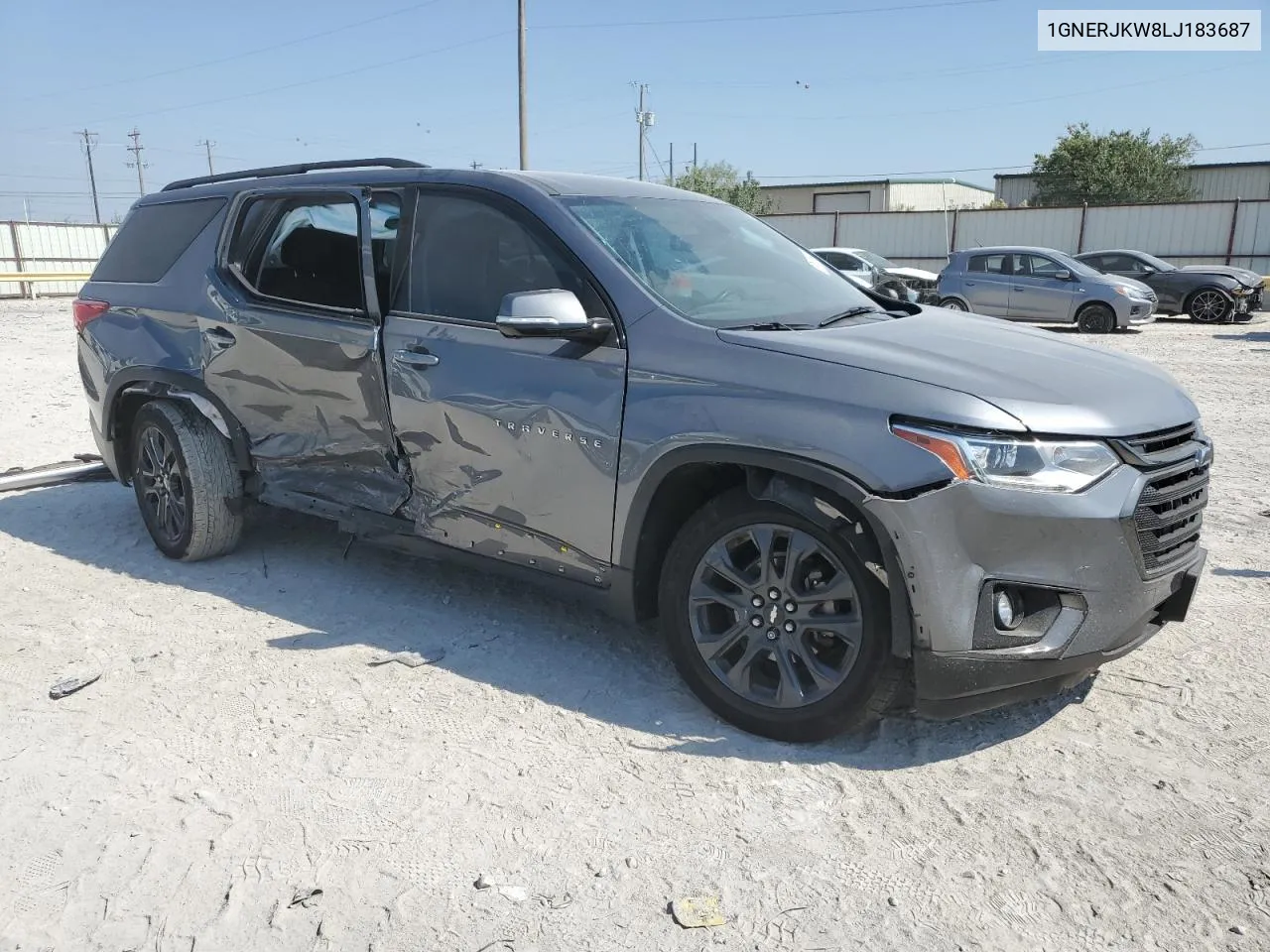 2020 Chevrolet Traverse Rs VIN: 1GNERJKW8LJ183687 Lot: 74919894