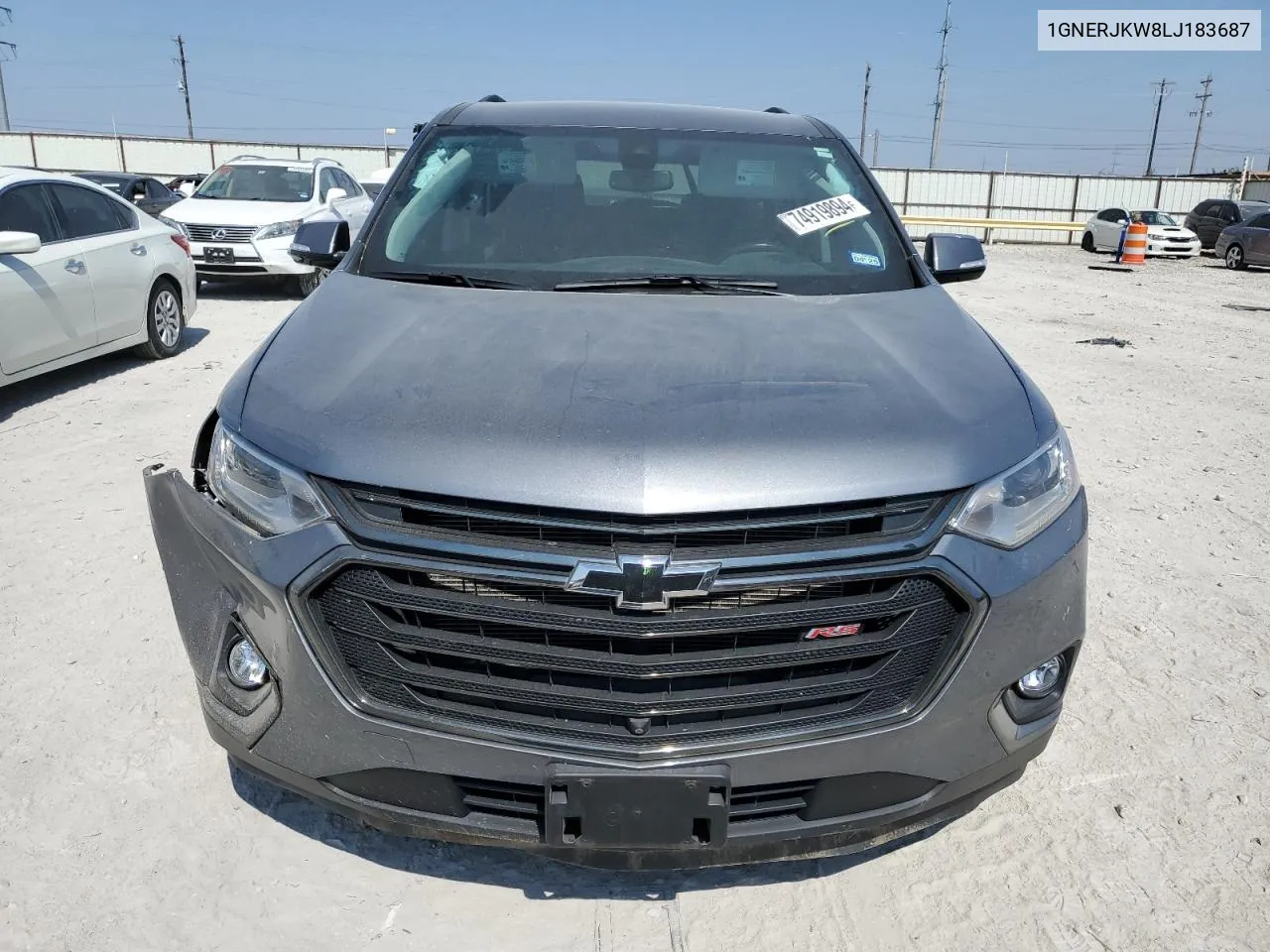 2020 Chevrolet Traverse Rs VIN: 1GNERJKW8LJ183687 Lot: 74919894