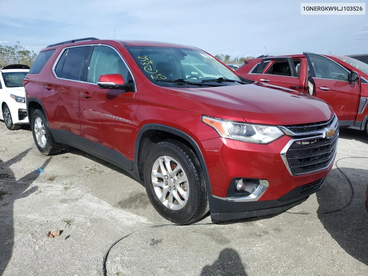 1GNERGKW9LJ103526 2020 Chevrolet Traverse Lt